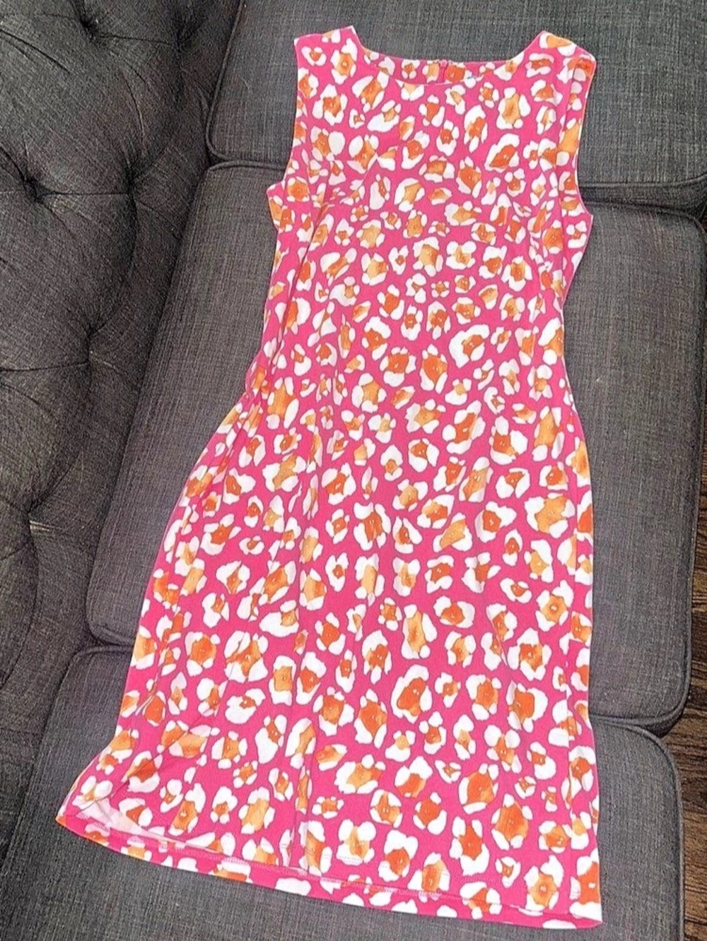 J McLaughlin Dress in Pink & Orange Like New